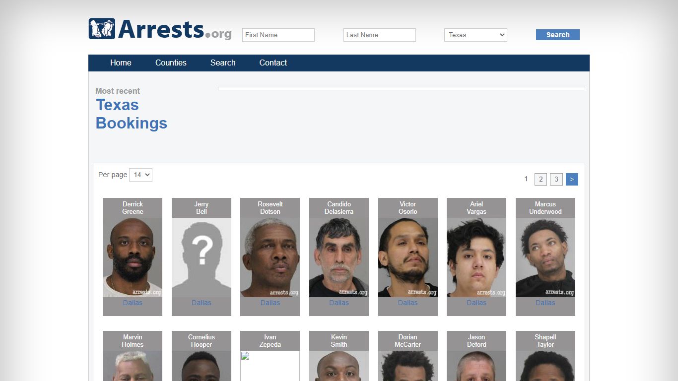 Texas Arrests and Inmate Search